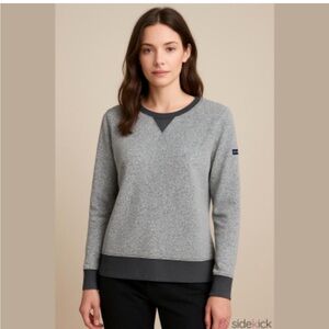 L.L. Bean Sweatshirt Women's Large Heathered Lightweight Fleece Logo Gorpcore